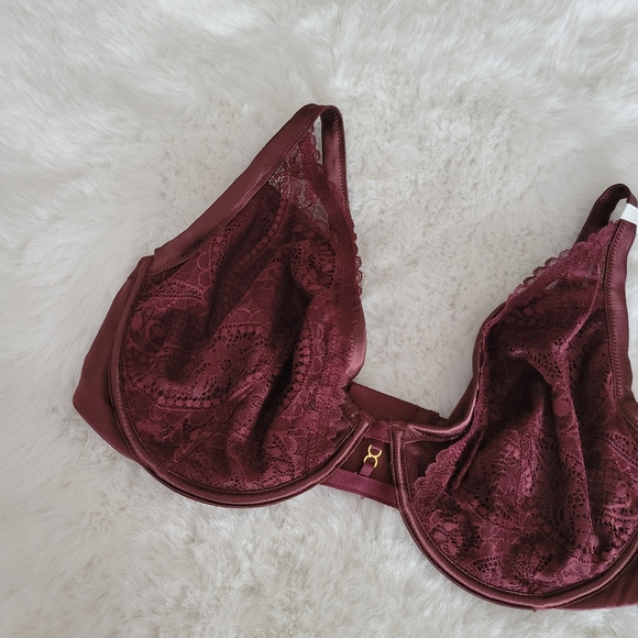 ⚘️AERIE REAL POWER PAISLEY LACE UNLINED BRA SIZE 40DD - Picture 6 of 8